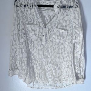 NYCollection lace long sleeve blouse